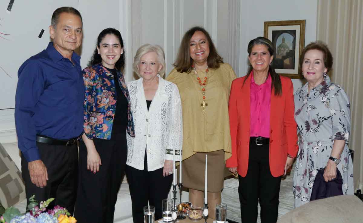 Francisco Porras, Paloma Guzmán, Blanca Ramírez de Gutiérrez, Rosario Marín, Martha Herrera y Beatriz Garza / Fotos: Omar Valdez