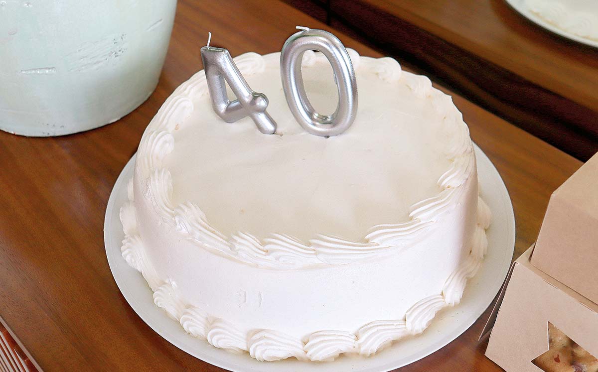 Detalles del pastel para la celebración
