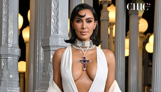 Kim Kardashian lleva cruz de la Princesa Diana en la LACMA Gala 2024 (Foto: Getty)