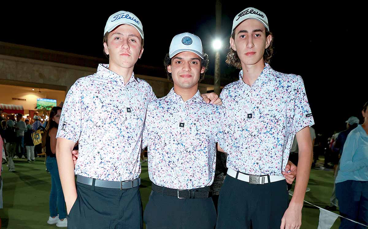 LEANDRO ELIZONDO, BERNARDO PÉREZ Y CARLOS HINOJOSA mostraron sus mejores swings en el green