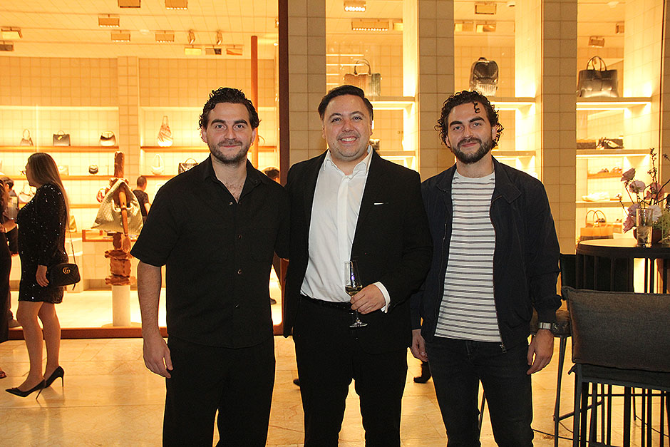 Sebastián Zárate, Christian Frey y Santiago Zárate.