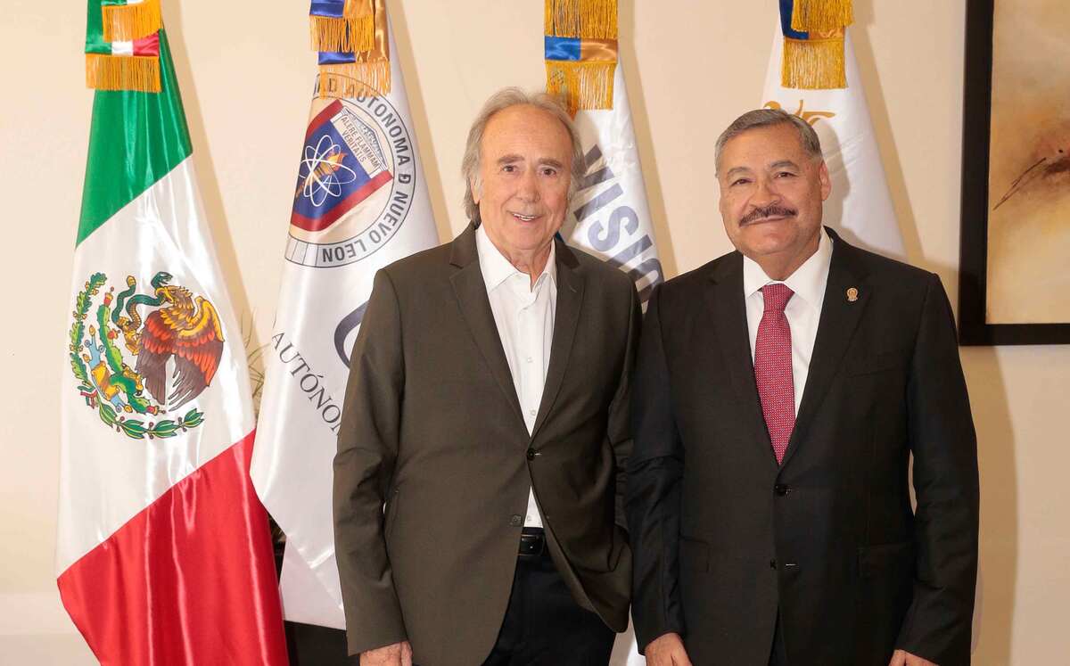 Joan Manuel Serrat y Santos Guzmán