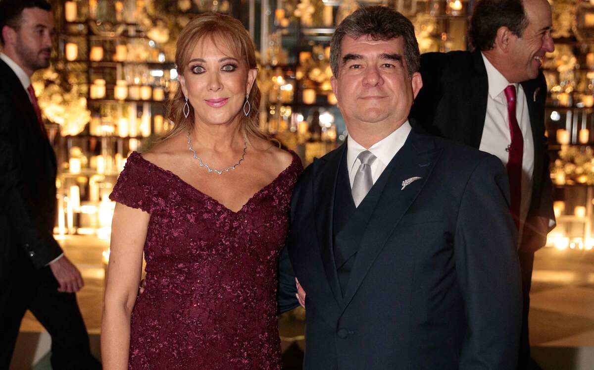 Papás del novio. Ana Georgina González y Jorge Gámez