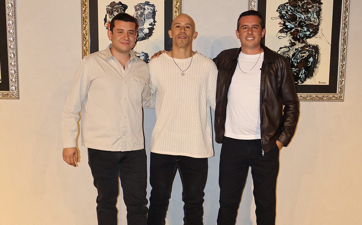 Alex Aguirre, Christian Arias y Héctor Aguirre