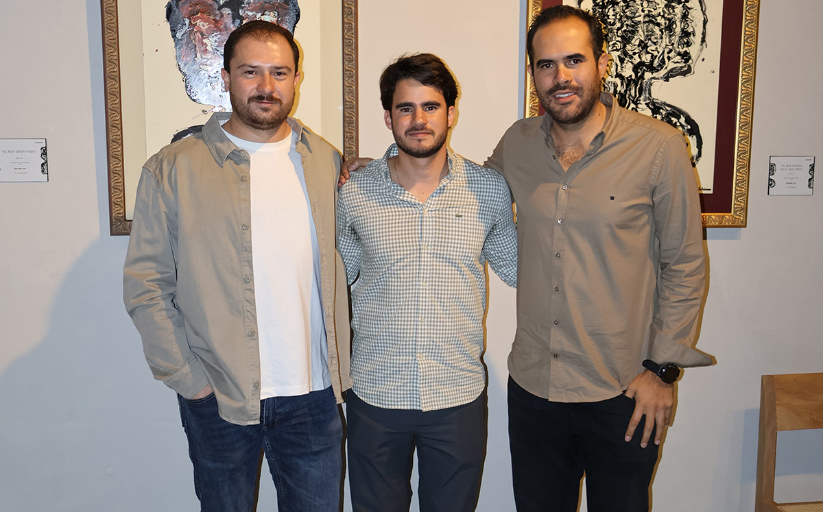 Alex Aguirre, Christian Arias y Héctor Aguirre