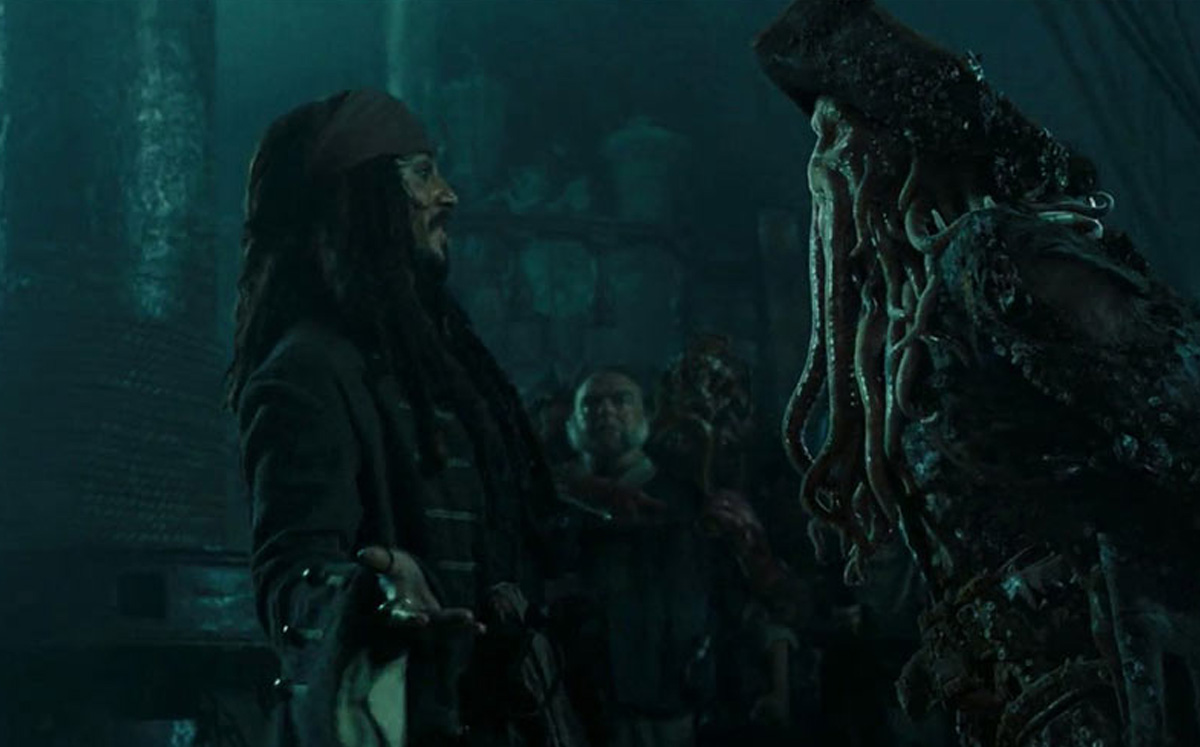 Jack Sparrow y Davy Jones / Foto: Cortesía