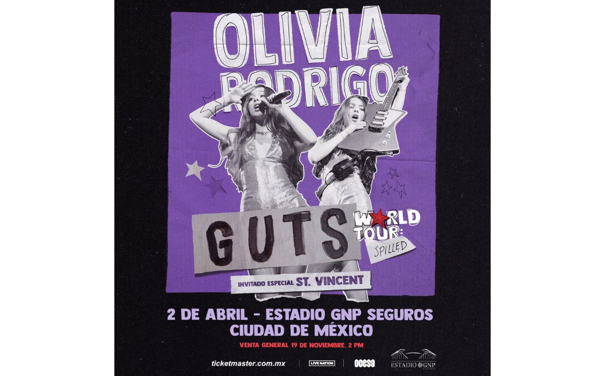 Anuncio de Olivia Rodrigo en México (Instagram)