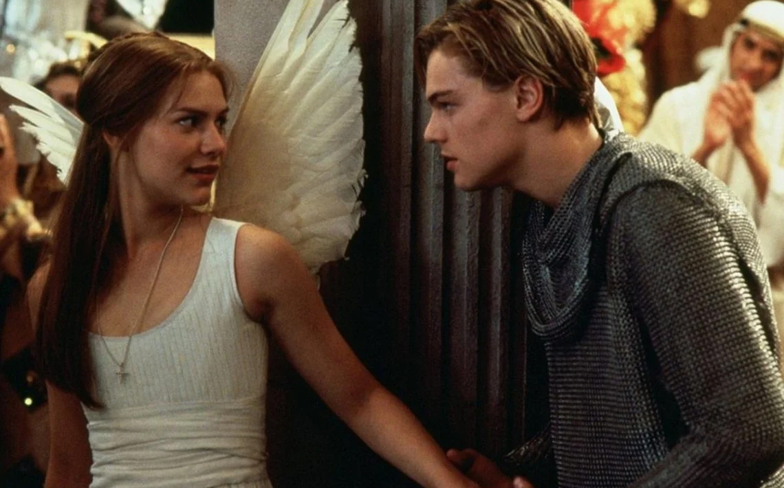 El actor en la película Romeo + Juliet con Claire Danes.