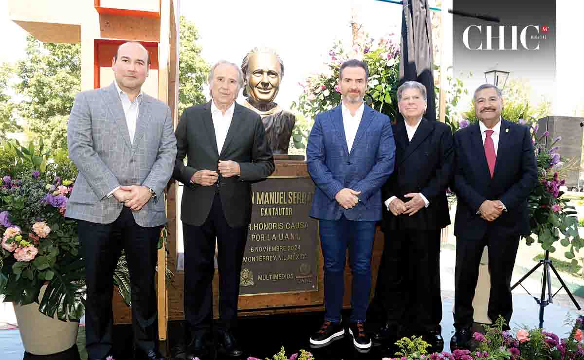 Arturo Salinas, Joan Manuel Serrat, Adrián De la Garza, Francisco A. González y Santos Guzmán / Fotos: Daniel Saldívar y Omar Valdez