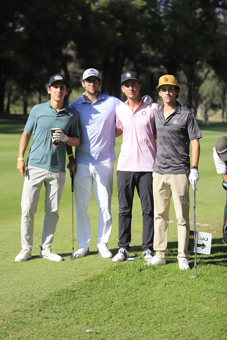 Andrés Navarro, Nicolás Leaño, Mateo Escobar y Cristóbal Leaño