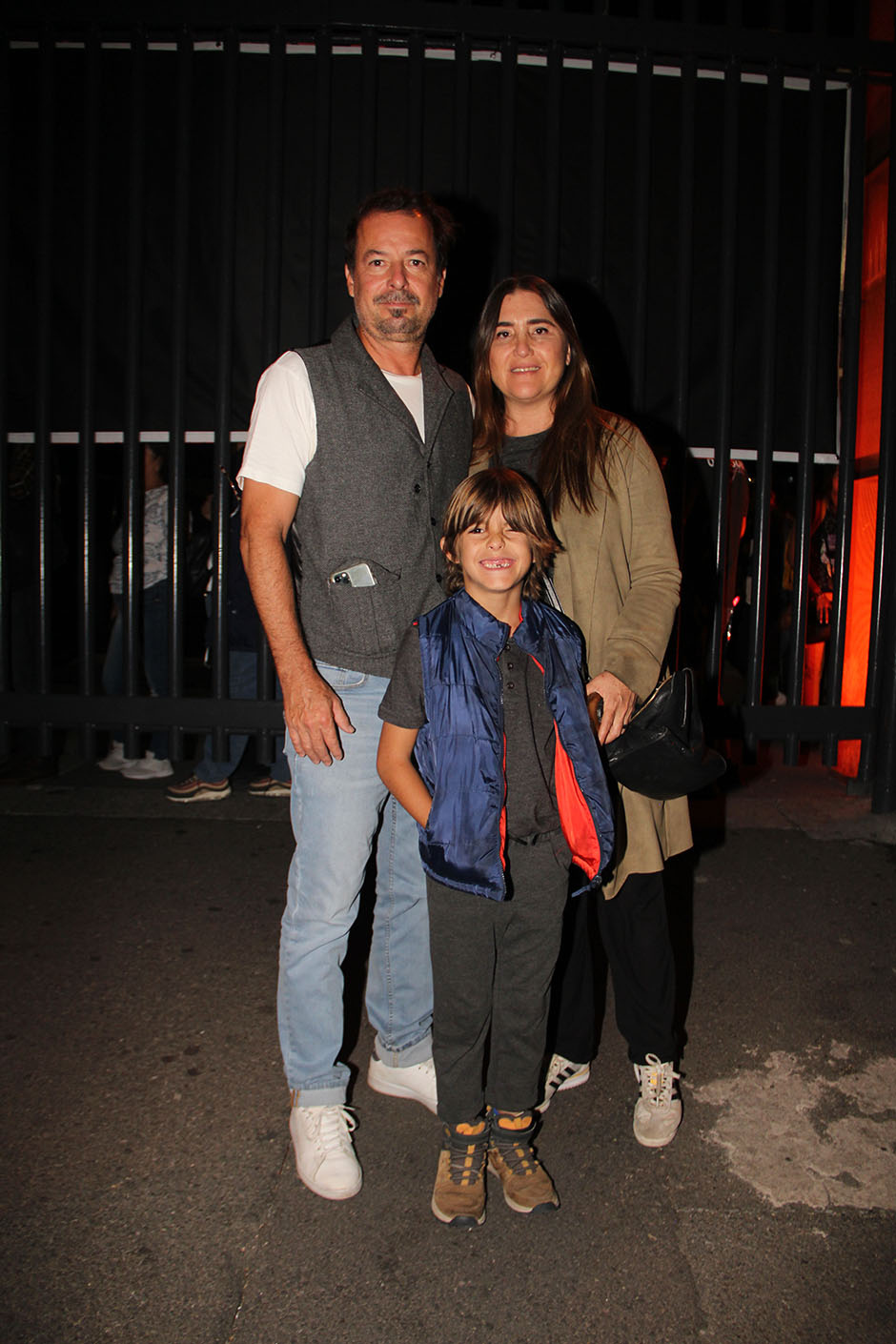 Miguel Ángel Parada, Bruno Parada y Karina Amutio.
