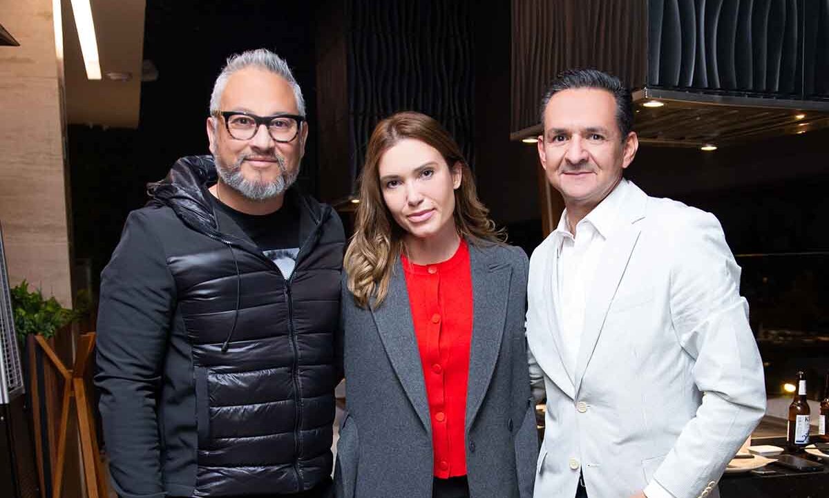 Román Román, Krystyna Moisieienko y Sandro Minutti