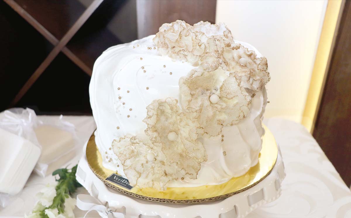 Detalles del pastel a cargo de Veri Deli
