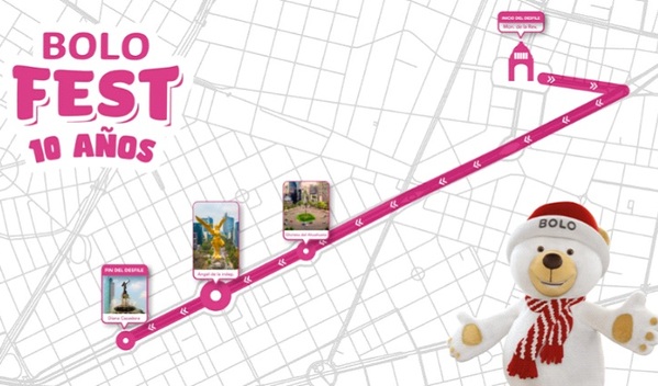 Mapa del trayecto de Bolo Fest 2024 (Foto: Liverpool)