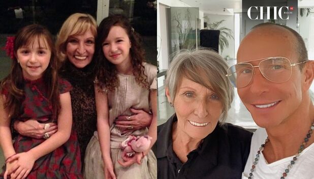 Mía y Nina Rubín se despiden de su abuela, mamá de Erik Rubín (Foto: Instagram)