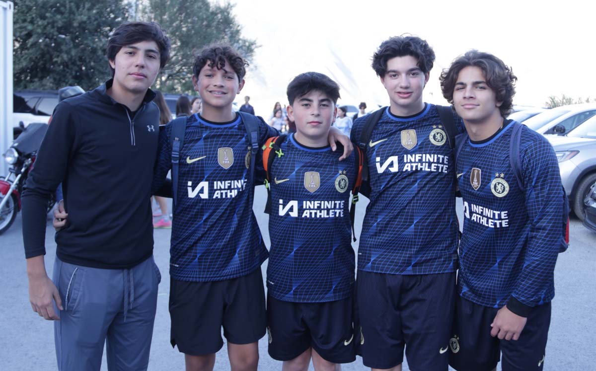 Santiago Báez, Juan Pablo Samudio, Manuel Saldaña, Gerardo Garza y Bernardo Farías