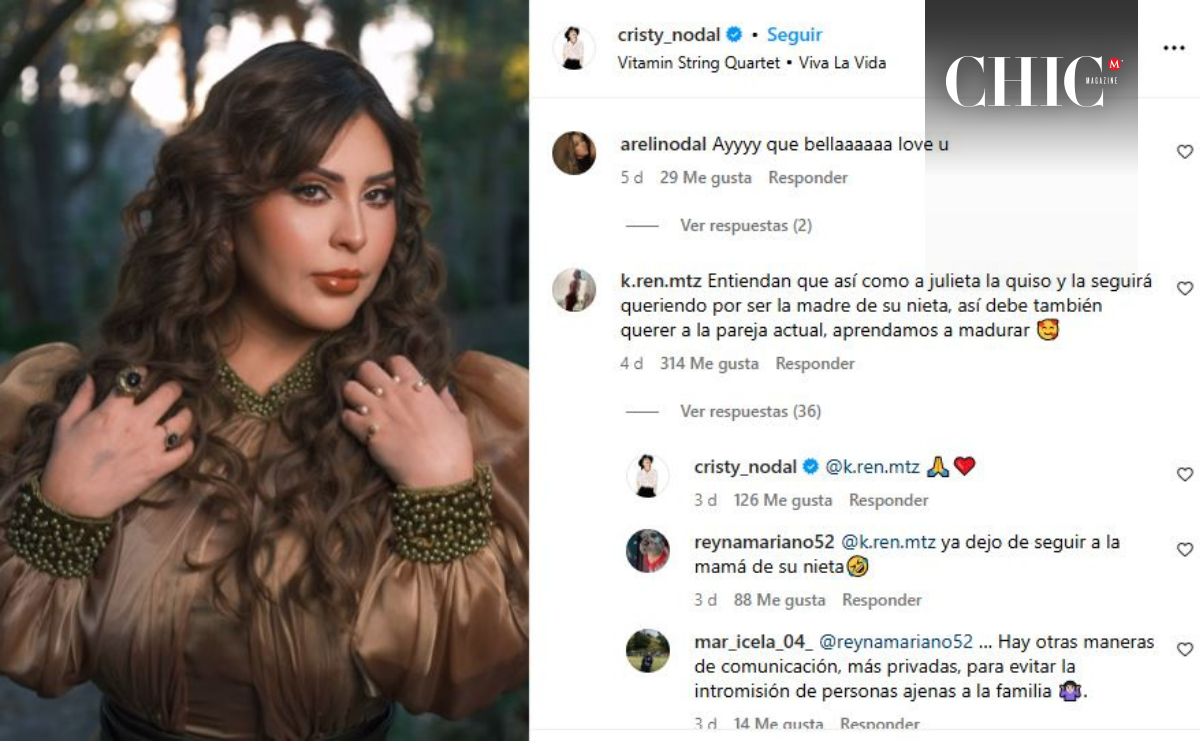 La respuesta de Cristy Nodal al comentario de una fan (Instagram)