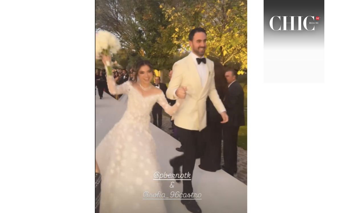 Sofía Castro y Pablo Bernot al terminar la ceremonia religiosa (Instagram)