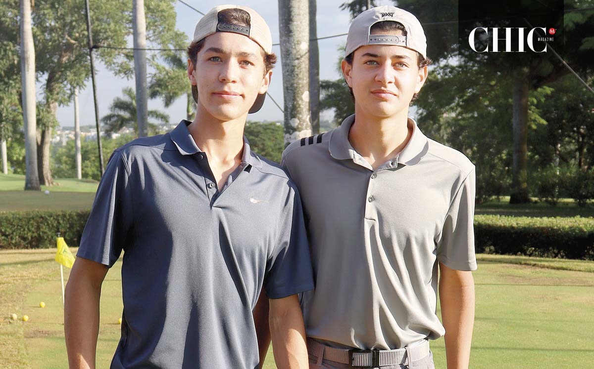 DIEGO ANHELMAN Y MATEO SCHEKAIBAN felices en el onceavo torneo de golf del ATS