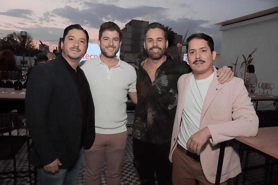 Juan Pablo González Beas, Óscar de la Rocha, David Inzunza y Jorge Ríos