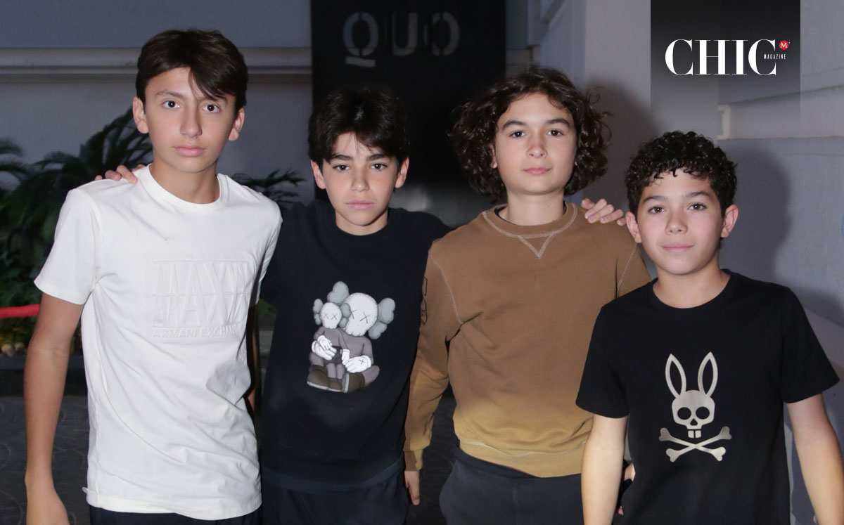 Mateo Veiga, Gabriel Sada, Gabriel Guerra y Andy García