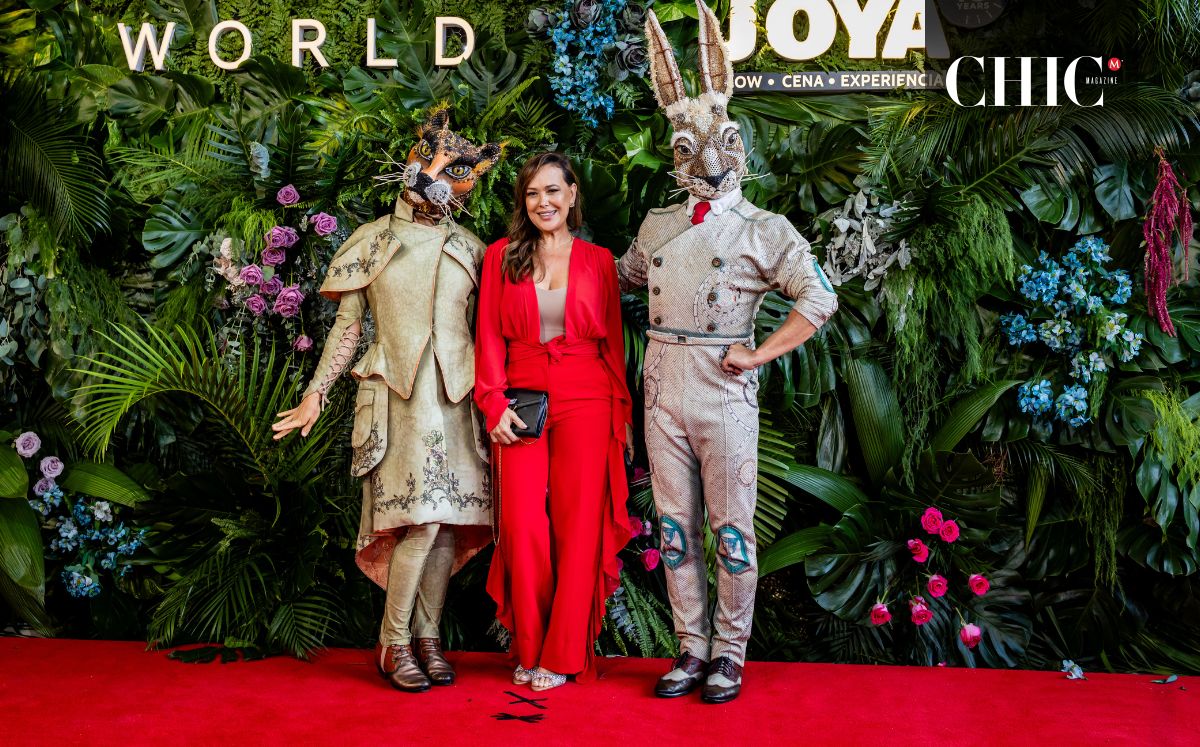 Norma Preciado junto con los personajes de Cirque du Soleil JOYÀ / Fotos: Cortesía