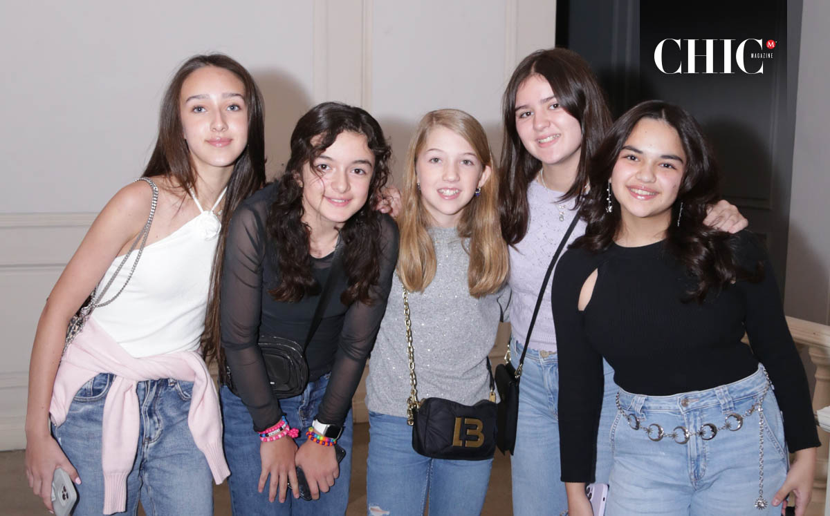 Olivia Martínez, Valentina Cárdenas, Camila Villarreal, Tatiana Gil y Roby Treviño