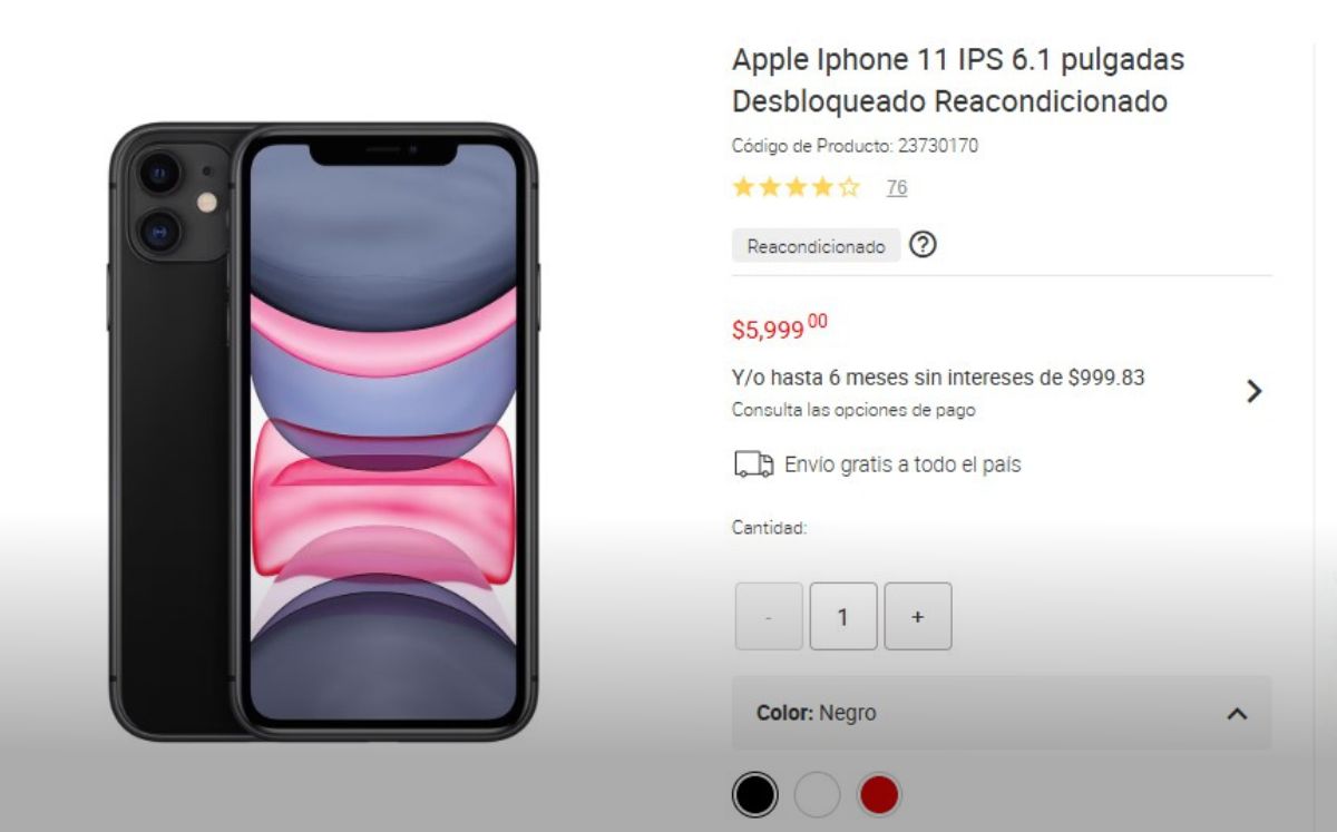 Aquí el Apple iPhone 11 (Liverpool)