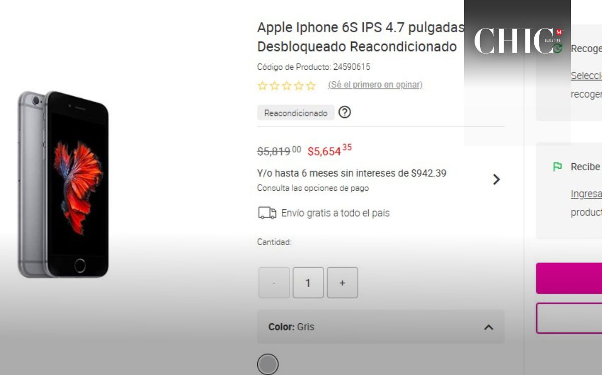 Conoce el Apple iPhone 6S (Liverpool)