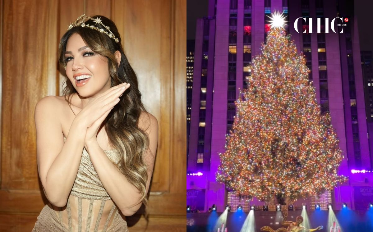 Thalía enciende Nueva York con show navideño y 3 looks de impacto (Foto. Instagram)