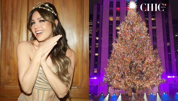 Thalía enciende Nueva York con show navideño y 3 looks de impacto (Foto. Instagram)