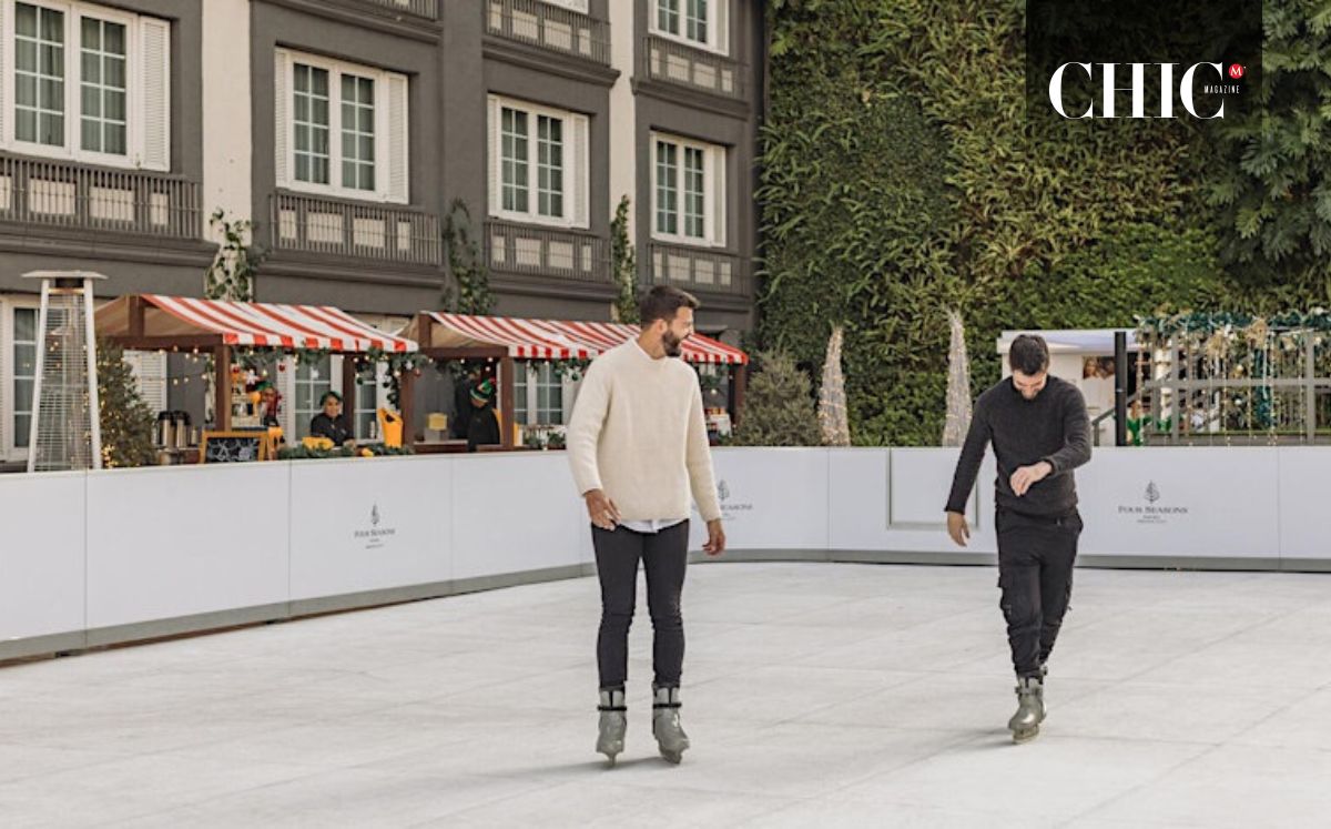 La pista de patinaje se encuentra en la terraza del Four Seasons (Foto: Cortesía)