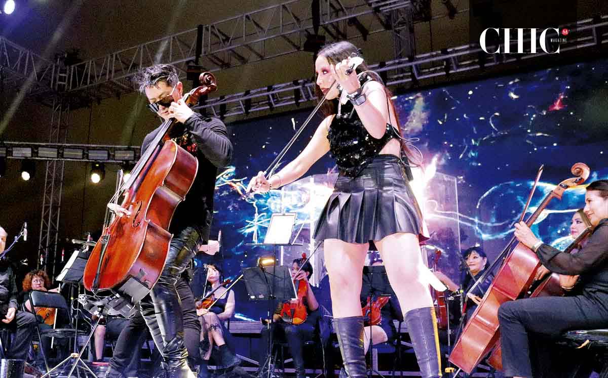 El momento estelar de la noche llegó cuando Tempus Quartet hizo su aparición con su concierto Classical Meets Rock