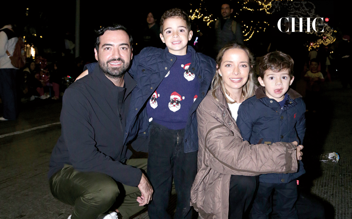 Pepe González, Santi González, Angie Andonie y Andrés González