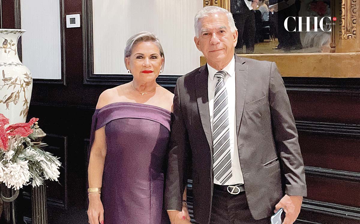 HILDA DEL ÁNGEL Y ÓSCAR GÓMEZ llegaron con sus mejores outfits al evento
