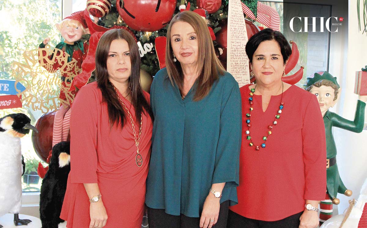PAMELA ROSALES, TERE FARÍAS Y OLIVIA DE CASTILLO felices en la residencia Rojas