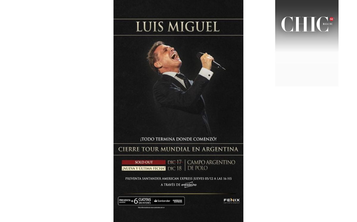 Última fecha de Luis Miguel en Argentina (Instagram)
