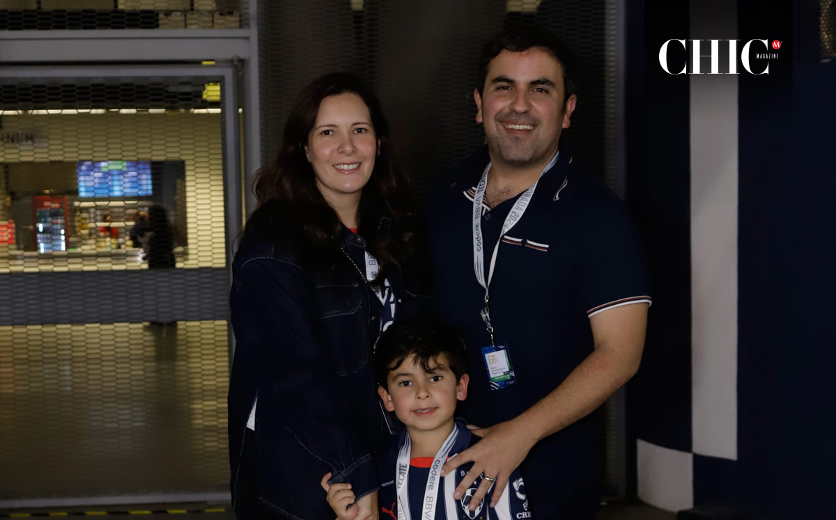 Valeria Guajardo de Clariond, David Clariond Guajardo y David Clariond