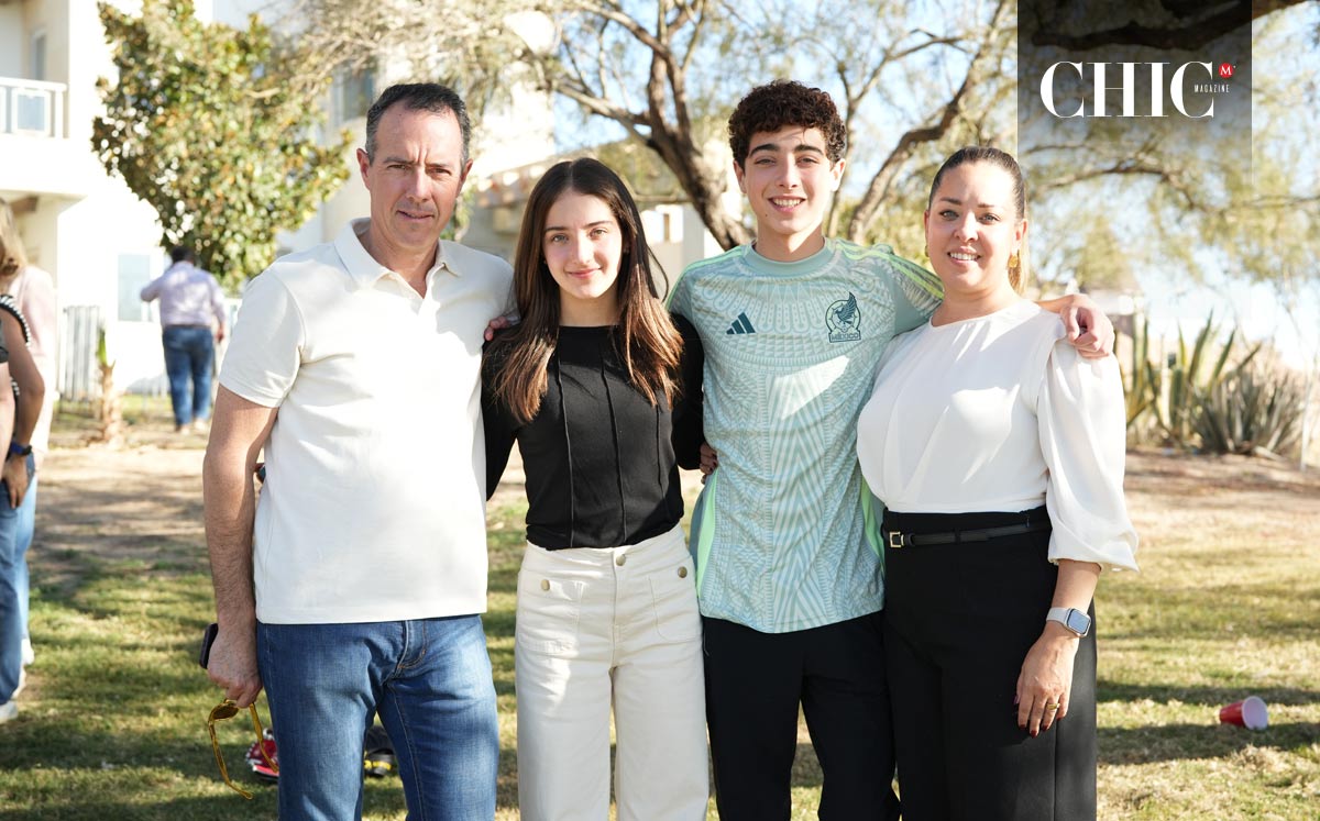 Lalo, María, Eduardo y Daniela
