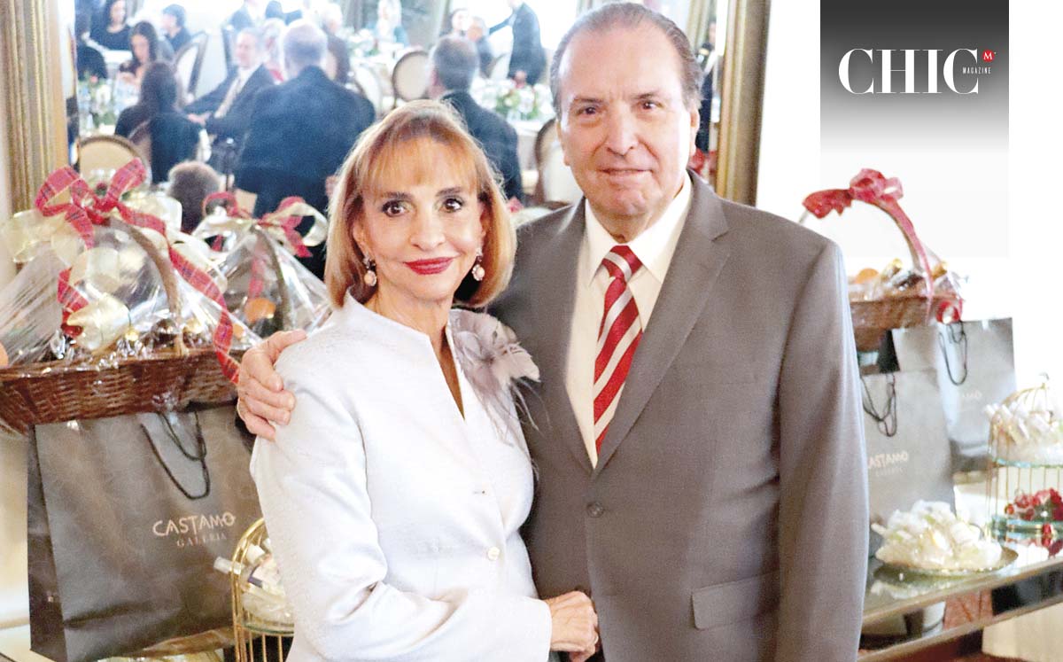 GABY Y CARLOS DE GOCHICOA degustaron de de canelones con paté de camarón en salsa cremosa de jaiba en la posada del Casino Tampiqueño