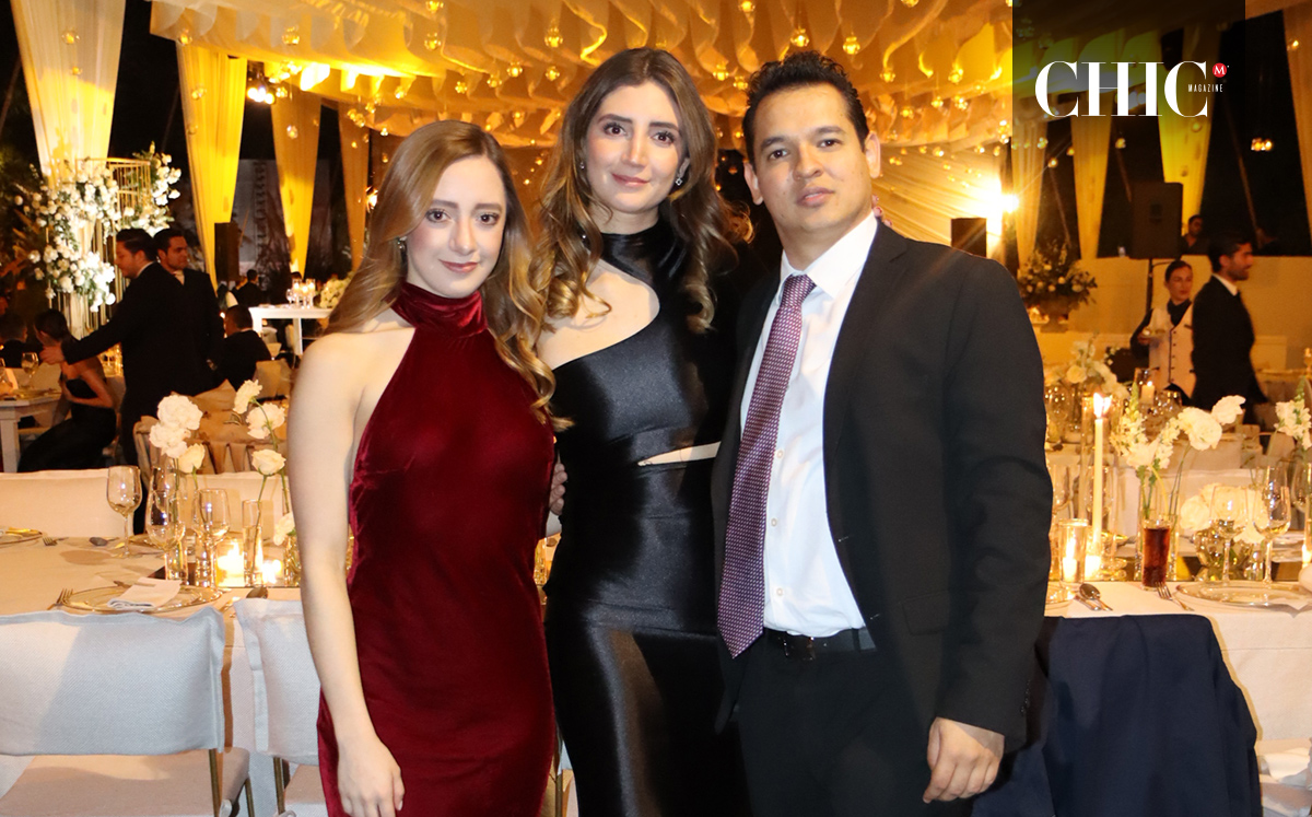 Natalia Guerrero, Grecia Díaz y Christian Laborde