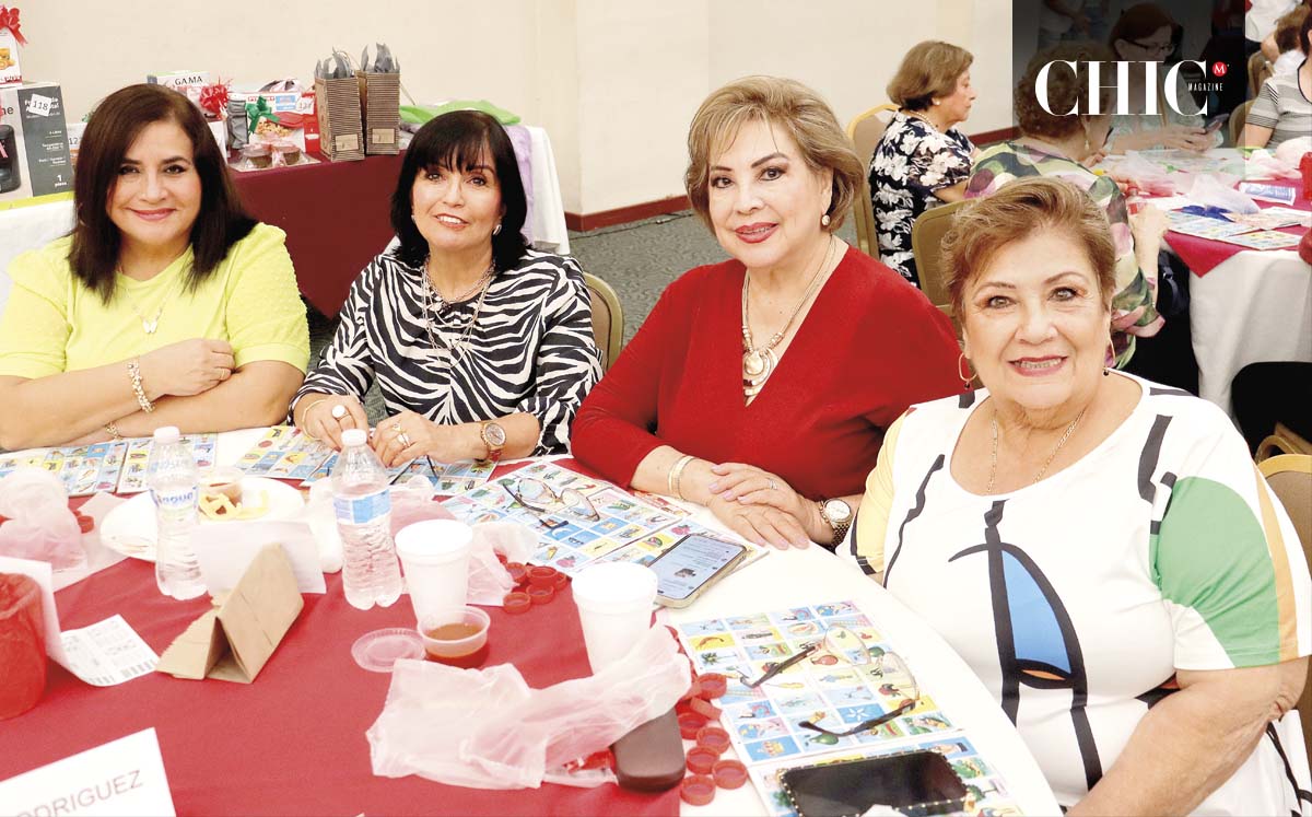 MARÍA ELENA MARON, LINDA SANTOSCOY, NELLY TORRES y MARILÚ MANZO se la pasaron de maravilla en la lotería a beneficio de la Casa Alzheimer