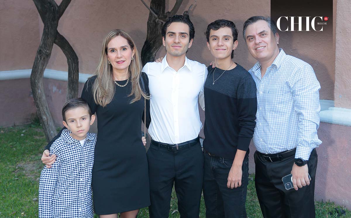 Matías Canedo, Maru Cavazos, Gerardo Canedo, Santiago Canedo y Javier Canedo