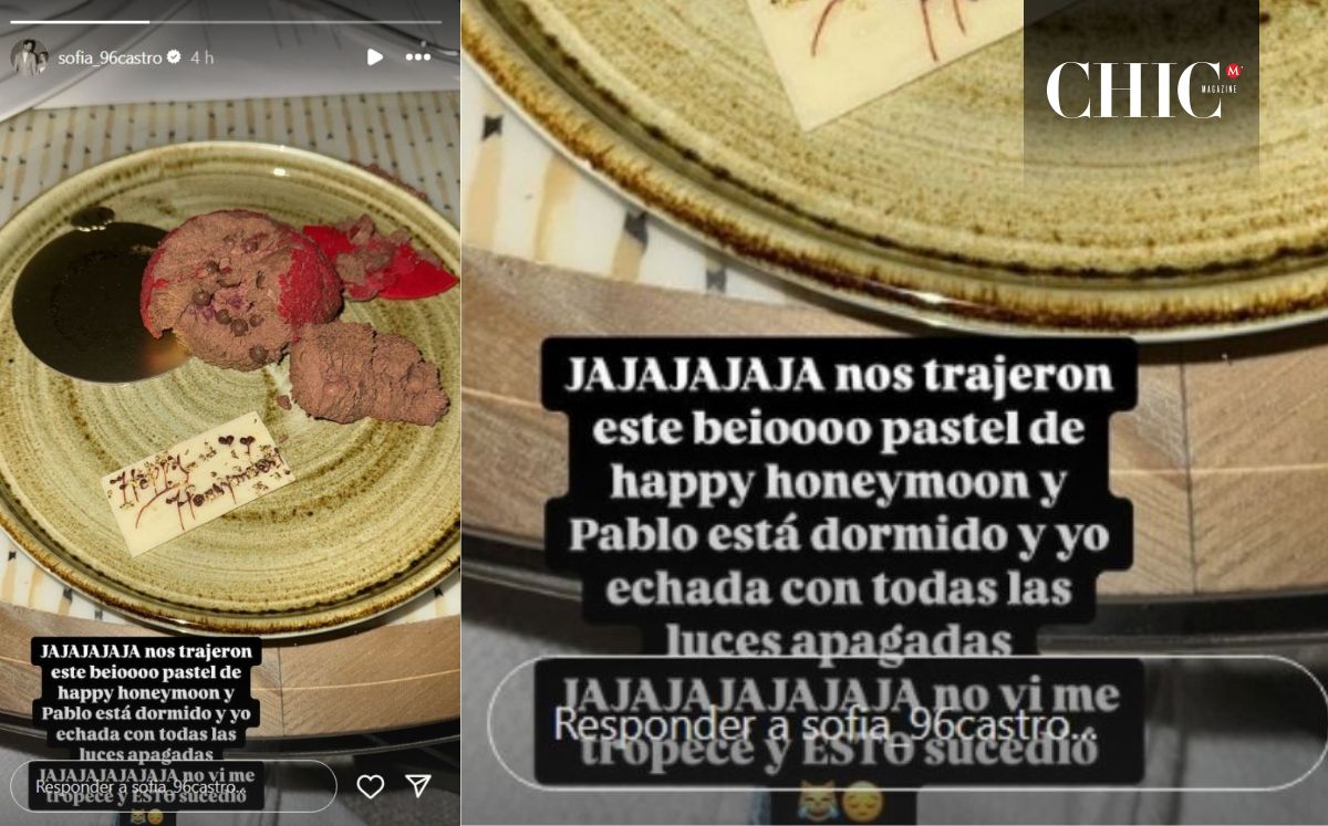 Sofía Castro cuenta lo que le pasó en su luna de miel (Instagram)