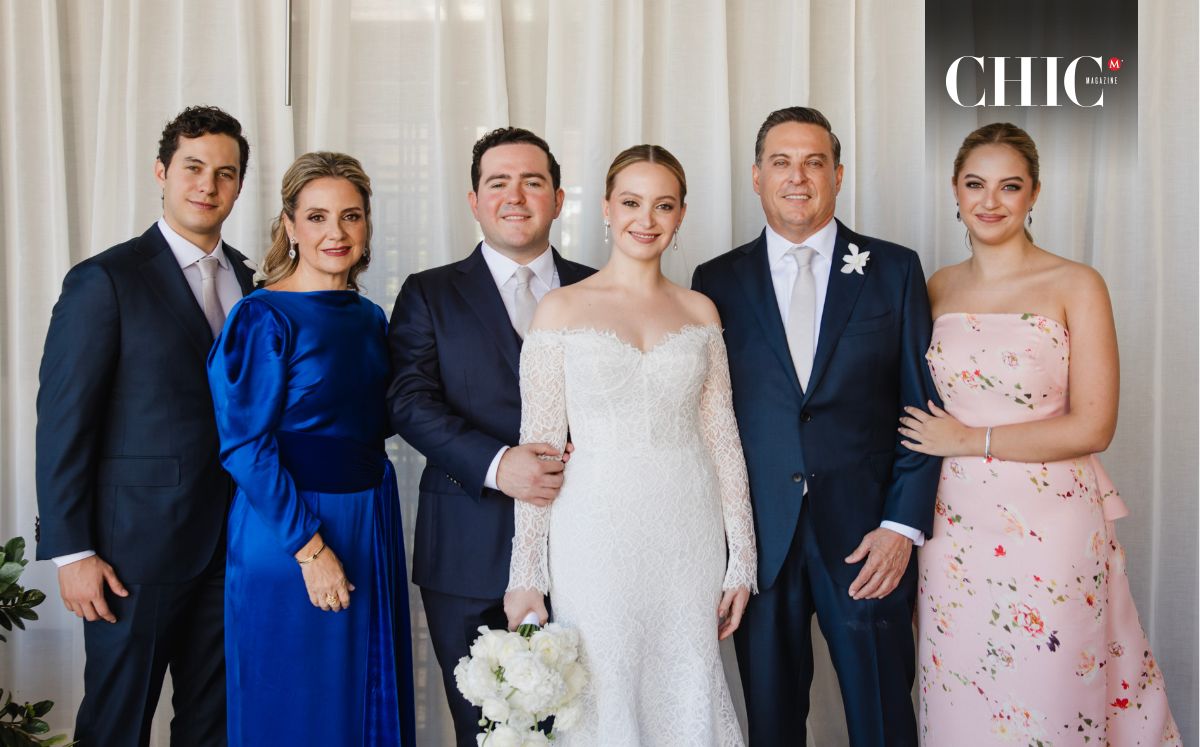 Andrés Ibarra, María Amparo Tapia de Ibarra,  Alejandro Benavides, María Amparo Ibarra, Octavio Ibarra y Paulina Ibarra / Foto: Conte Fotografía