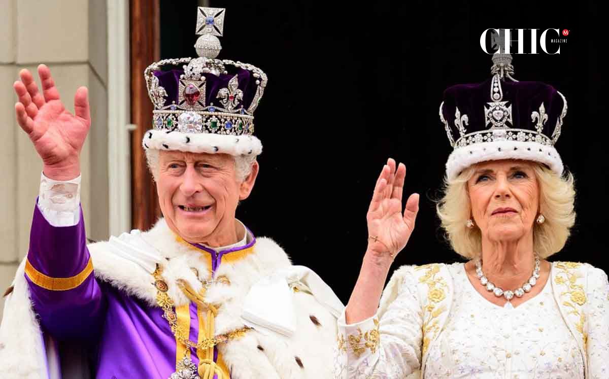 Camilla y Carlos III en su coronación desde el balcón del palacio de Buckingham (Fuente: RPP)