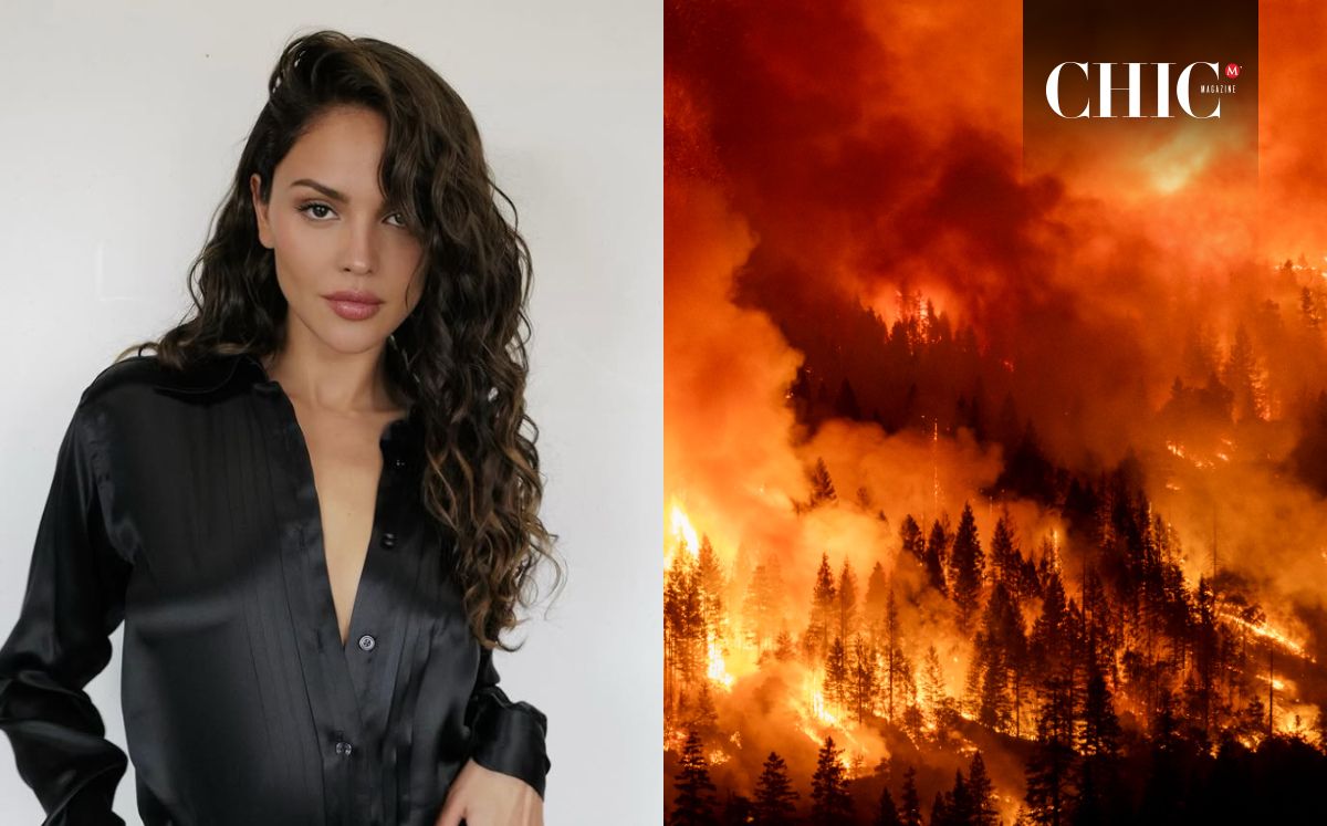 Eiza González huye de su casa por los incendios en California (Foto: Instagram/Getty)