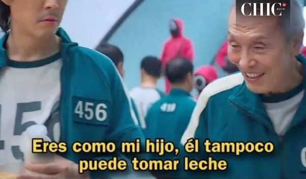 Jugador 001 de El Juego del Calamar no puede tomar leche (Netflix)