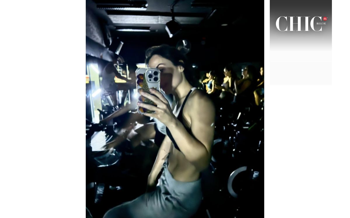 Zuria Vega en spinning (Instagram)
