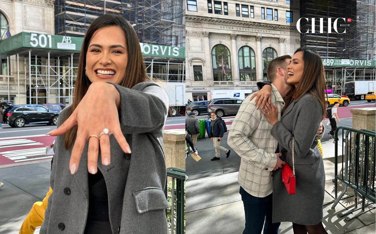 Anillo de compromiso de Andrea Meza que le dio Ryan Antonio (Instagram)